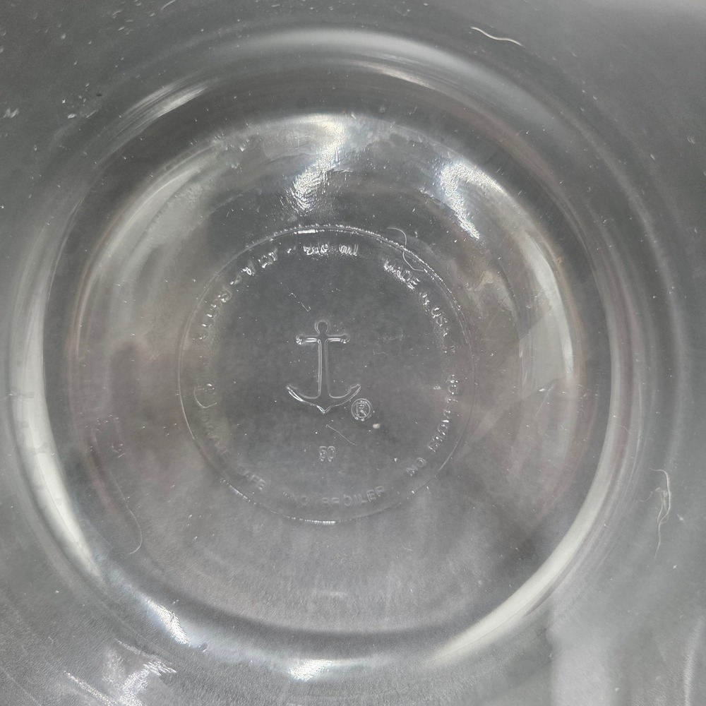 Anchor Hocking Clear Glass Nesting Mixing Prep Bowl Set Round Made in USA 8pc - Picture 4 of 7